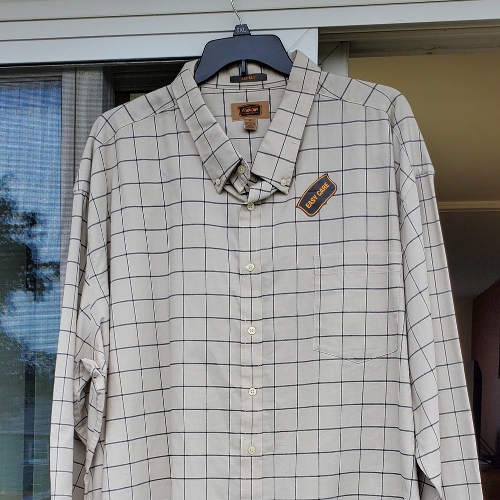 NWT Mens Floundry 5XL Button Down Shirt
